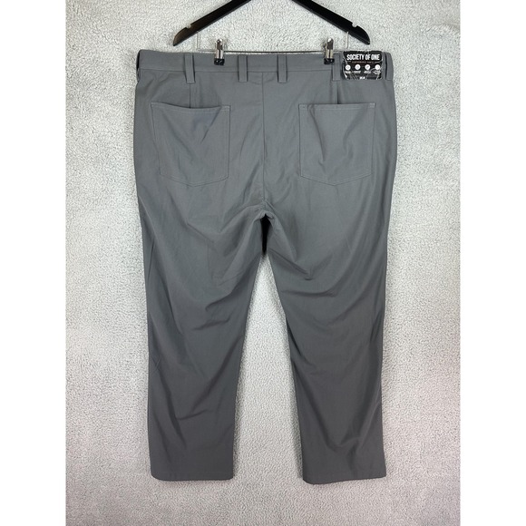 Society Of One Pants Mens 28x30 Gray Athletic Fit Performance Polyester Golf New - Picture 2 of 8
